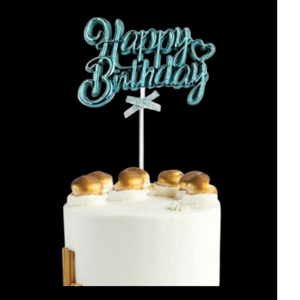 PASTA ÜSTÜ SÜS HAPPY MAVİ