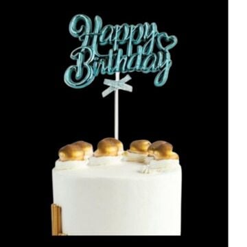 PASTA ÜSTÜ SÜS HAPPY MAVİ