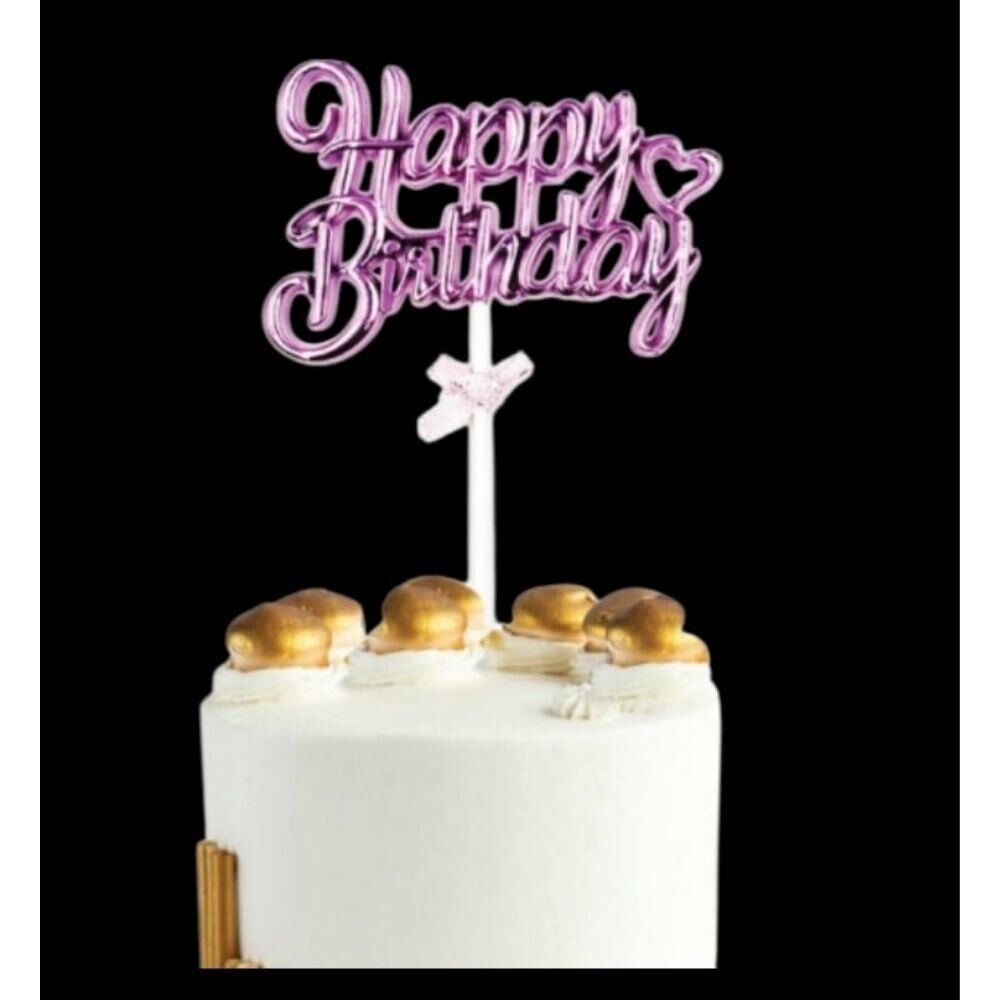 PASTA ÜSTÜ SÜS HAPPY PEMBE