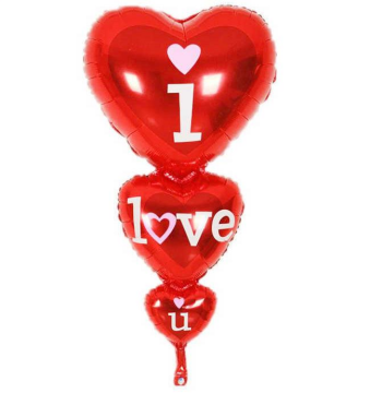 Kalp Folyo Balon ''I Love You''