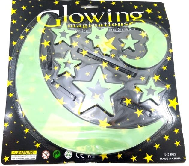 Glowing Fosforlu Yapışkanlı Süs