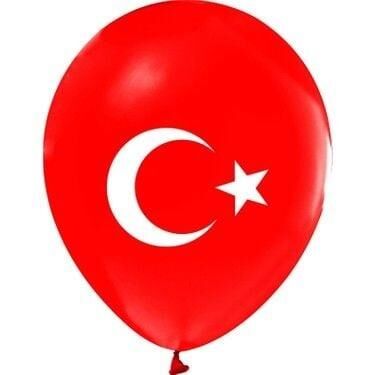 1+1 AY YILDIZ BASKILI BALON