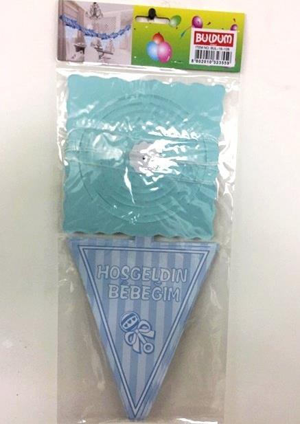 Hoşgeldin Bebeğim Zincir Süs Mavi