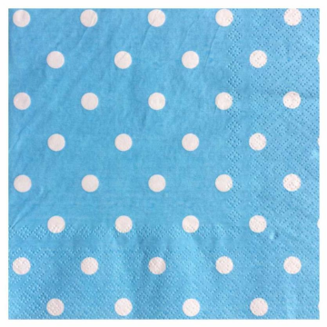 BEYAZ PUANTİYELİ A.MAVİ KAĞIT PEÇETE