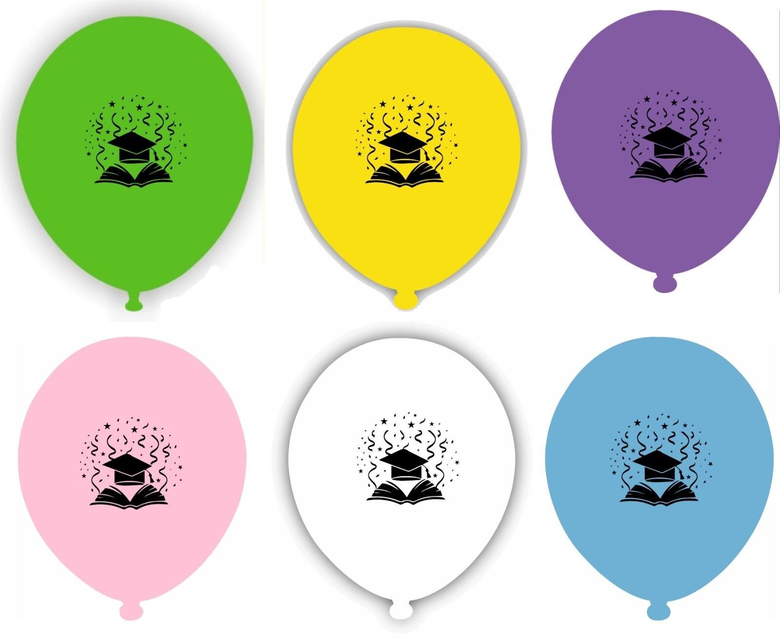 Mezuniyet Töreni Baskılı Karışık Balon 100 Adet 12'' (Hbk)