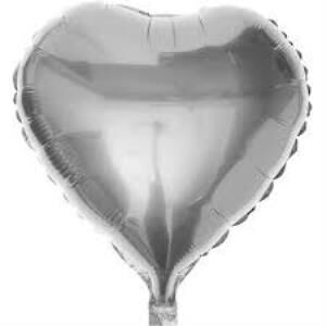 18'' KALP GÜMÜŞ FOLYO BALON