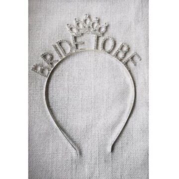 METAL TAŞLI TAÇ BRİDE KRALİÇE GÜMÜŞ