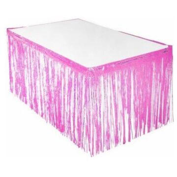 PEMBE METALİK MASA ETEĞİ