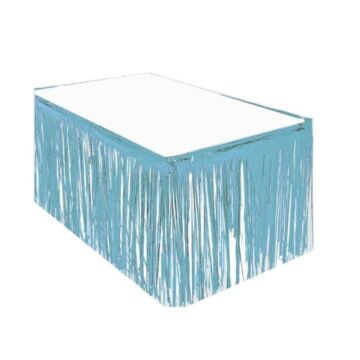 AÇIK MAVİ METALİK MASA ETEĞİ