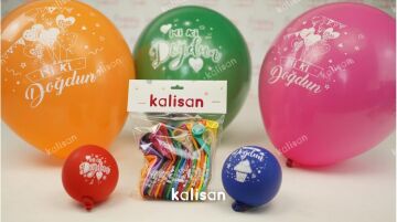 12'' İYİ Kİ DOĞDUN BASKILI BALON ( 25 Lİ )