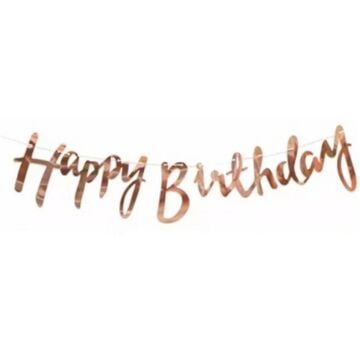 KALİGRAFİ YAZI H.BIRTHDAY ROSEGOLD