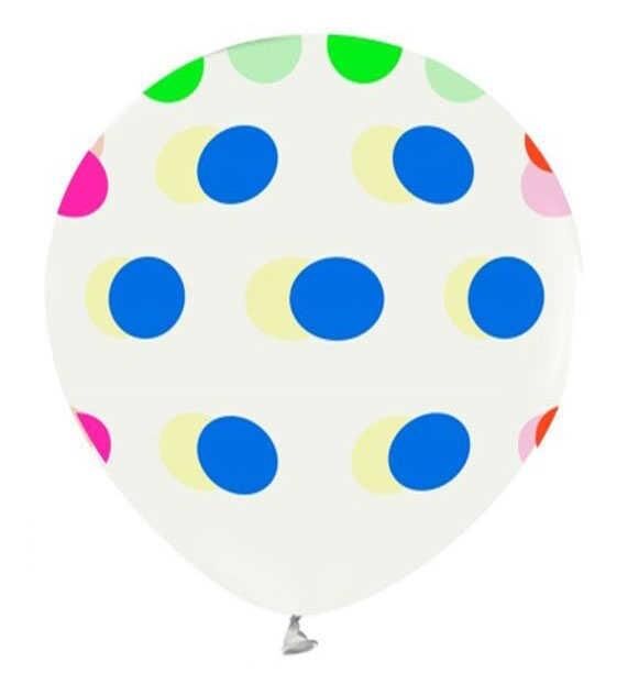 Ç.ÇEVRE PUANTİYE BASKILI ŞEFFAF BALON