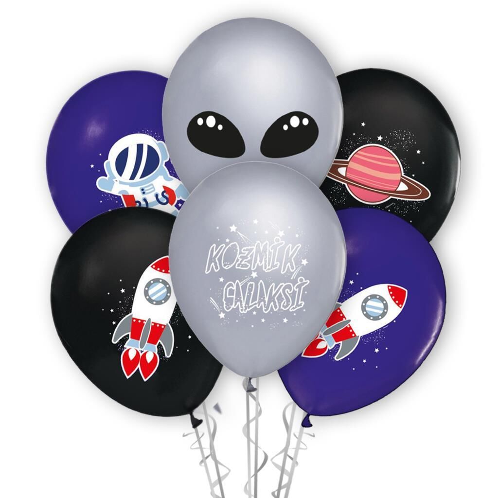 4+1 KOZMİK GALAKSİ BASKILI BALON