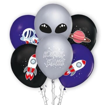 4+1 KOZMİK GALAKSİ BASKILI BALON