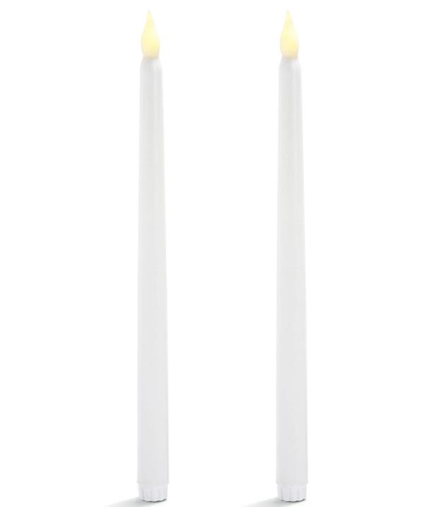 Şamdan Mumu Ledli Beyaz Renk 30 Cm 1 Adet