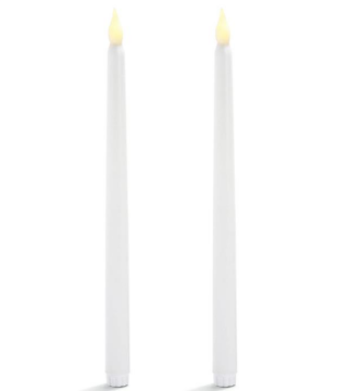 Şamdan Mumu Ledli Beyaz Renk 30 Cm 1 Adet