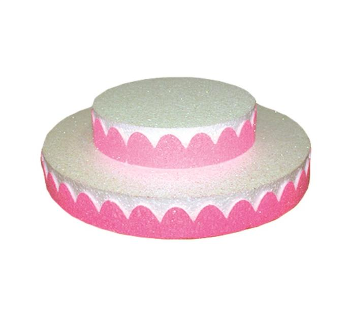 Strafor Pasta Pembe (2 Katlı)