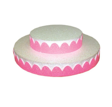 Strafor Pasta Pembe (2 Katlı)