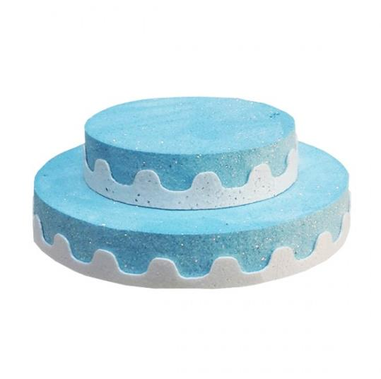 Strafor Pasta Mavi (2 Katlı)