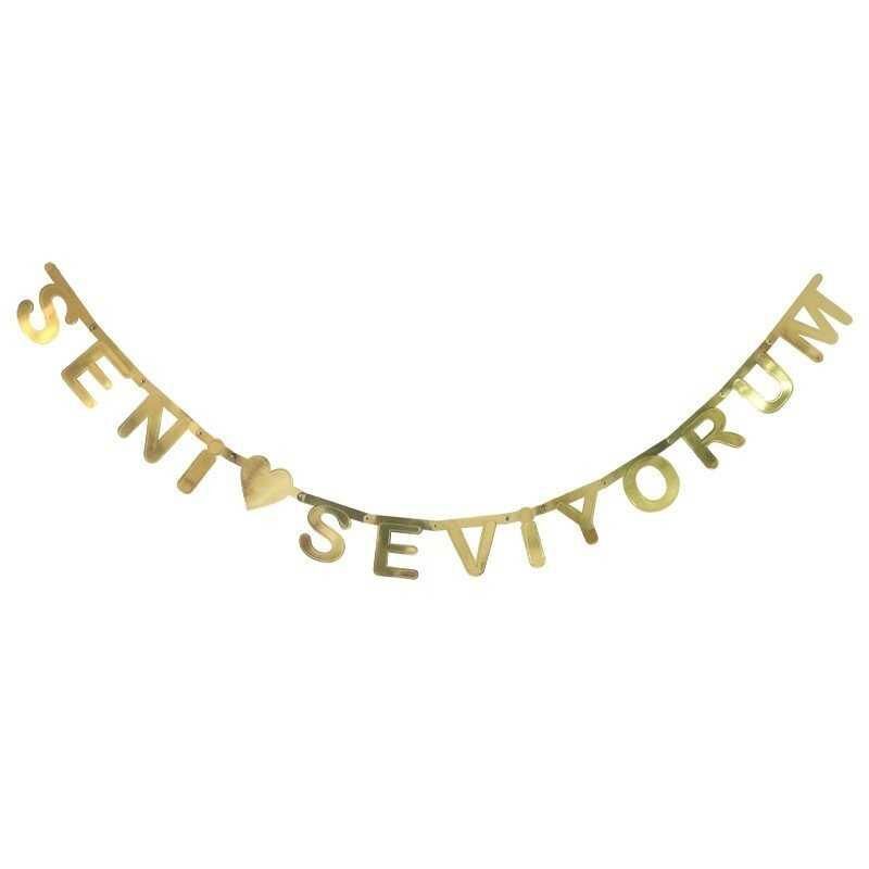 GOLD SENİ SEVİYORUM BANNER