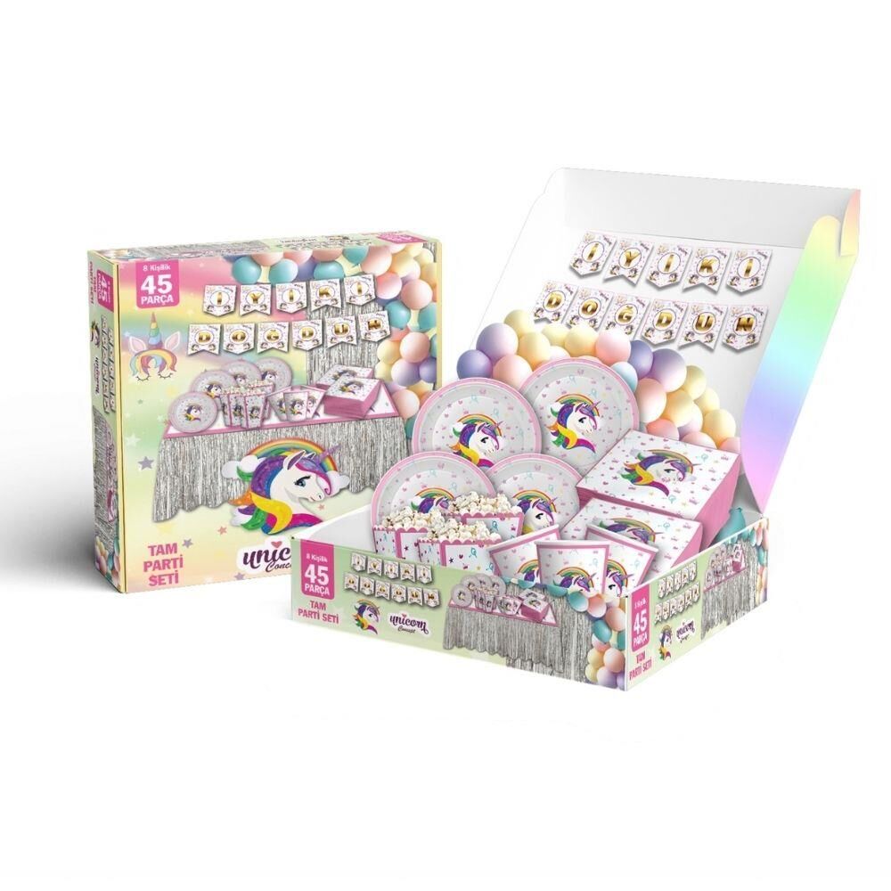 PARTİ SETİ 45 Lİ UNİCORN