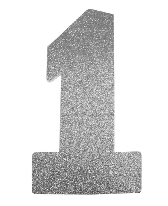 Strafor Rakam 1 Gümüş