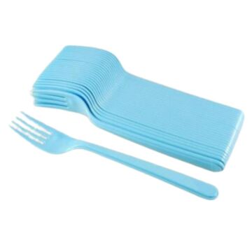 TURKUAZ PLASTİK ÇATAL ( 25 Lİ )