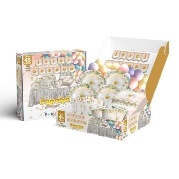 PARTİ SETİ 45 Lİ PAPATYA