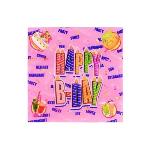 TEMALI H.BIRTHDAY PEMBE PEÇETE