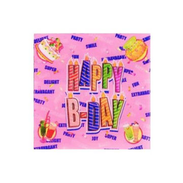 TEMALI H.BIRTHDAY PEMBE PEÇETE