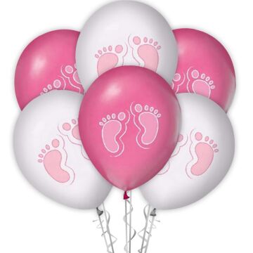 Minik Ayakar Erkek Baskılı 12'' Metalik Balon Pembe Renk ( 100 Adet )