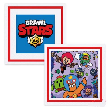 BRAWL STARS LİSANSLI PEÇETE 33x33cm (16AD)
