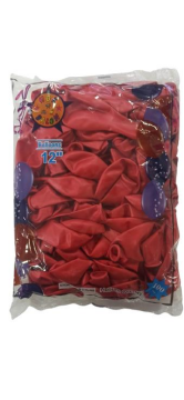 Metalik Kırmızı Balon 100 Adet (Hbk)