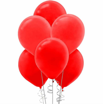 Metalik Kırmızı Balon 100 Adet (Hbk)