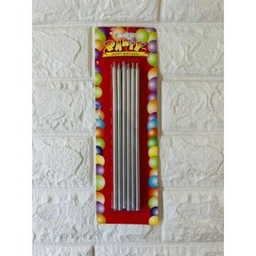 PASTA MUMU GÜMÜŞ 20 CM 12 Lİ