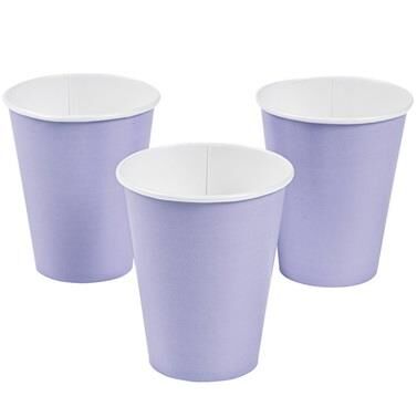 LİLA KARTON BARDAK 8 Lİ