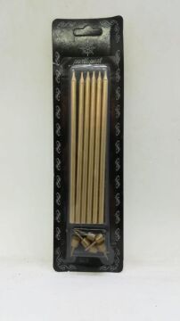 İTHAL PASTA MUMU GOLD 14 CM