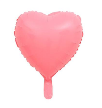 Kalp Folyo Balon Makaron Renklerde 45 Cm 18''