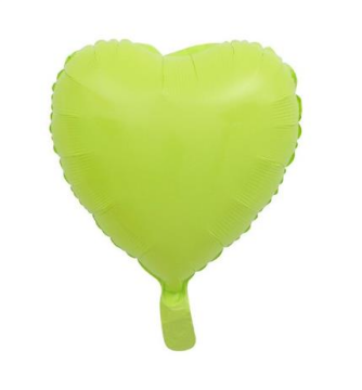 Kalp Folyo Balon Makaron Renklerde 45 Cm 18''