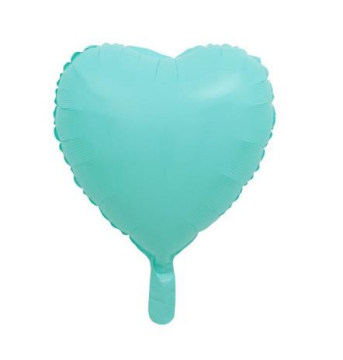 Kalp Folyo Balon Makaron Renklerde 45 Cm 18''