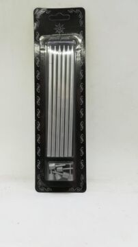 İTHAL PASTA MUMU GÜMÜŞ 14 CM