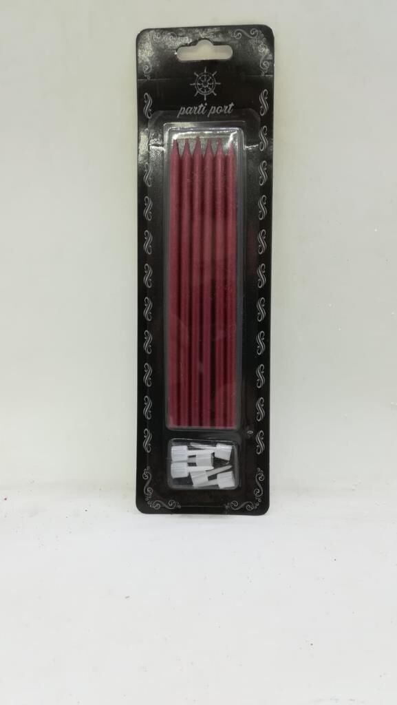 İTHAL PASTA MUMU KIRMIZI 14 CM