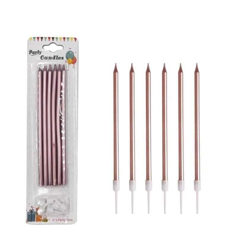 İTHAL PASTA MUMU ROSE 14 CM