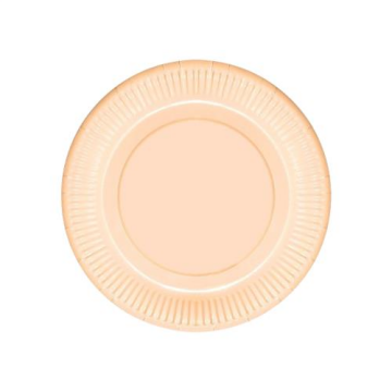 Makaron Renk Tabak Somon Renk ( 8 Adet )