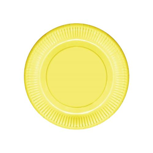 Makaron Renk Tabak Sarı Renk ( 8 Adet )