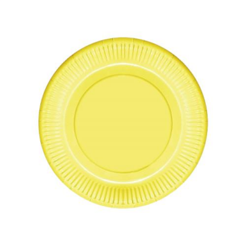 Makaron Renk Tabak Sarı Renk ( 8 Adet )