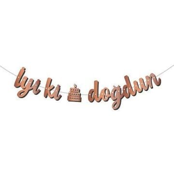 KALİGRAFİ BANNER İYİ Kİ DOĞDUN ROSE