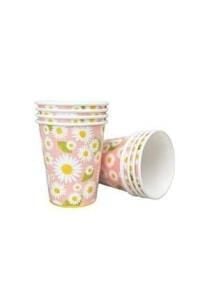 PAPATYA BASKILI KARTON BARDAK 8 Lİ