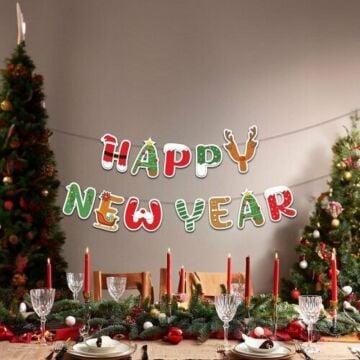 YILBAŞI HAPPY NEW YEAR BANNER
