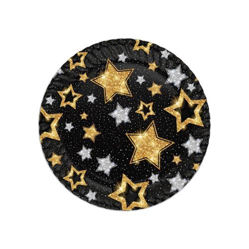 SİYAH YILDIZLAR KARTON TABAK